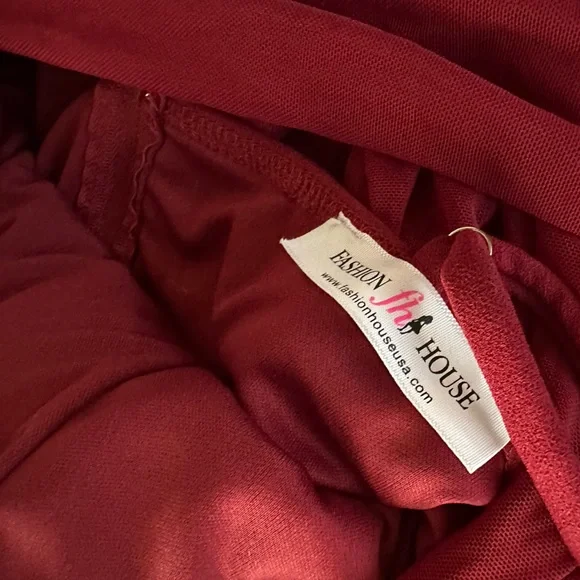 {Fashion House} Midi length High Leg Slit Fitted  bodycon fitted dress - Picture 10 of 10